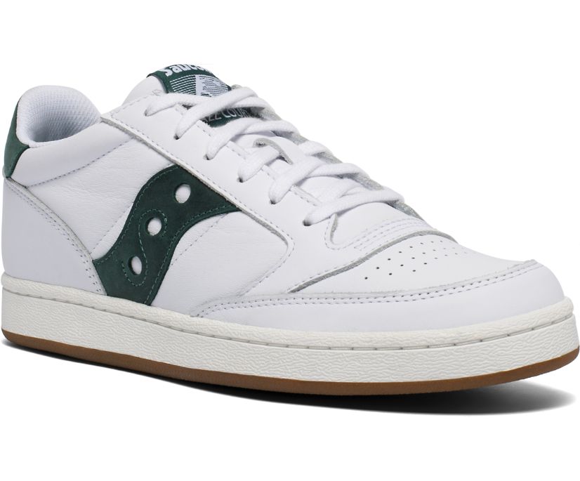 Women's Saucony Jazz Court Originals White / Green | Singapore 048CTVE